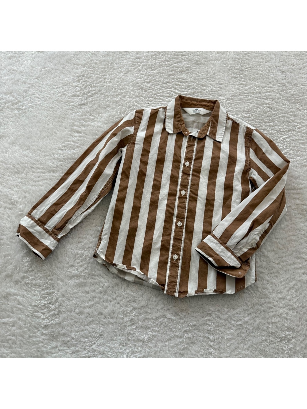 5/6 Brown Stripe H&M Button Up